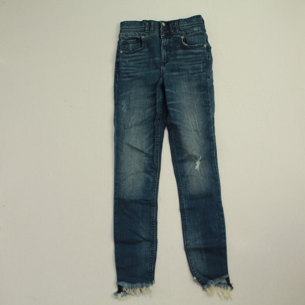 Express Jeans Women 00L Blue Excellent Performance Ankle Legging Super High Rise